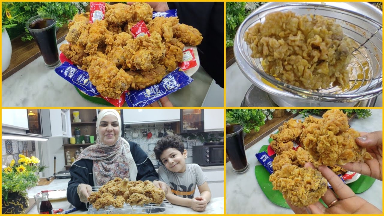 جننت العيال18🫢 قطعه KFC الأصليه بفرخه واحده بس مقرمشه وسبايسي تبليها وللمصيف حضريها 🍗