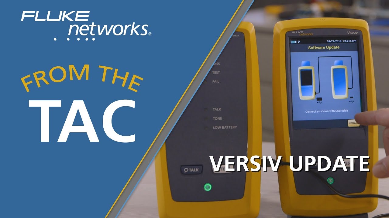 Updating Your Versiv™ over Wi-Fi by Fluke Networks