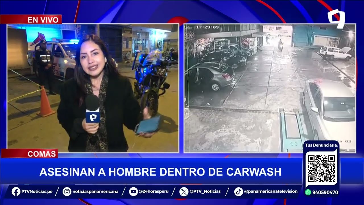 Terror en Comas: sicarios asesinan a hombre con más de 30 disparos dentro de carwash