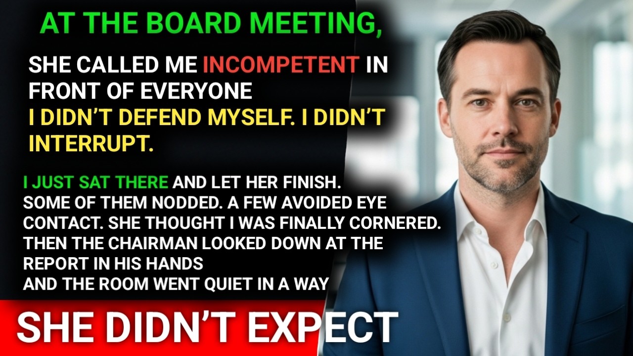 At the Board Meeting, She Publicly Criticized Me — I Didn’t Respond