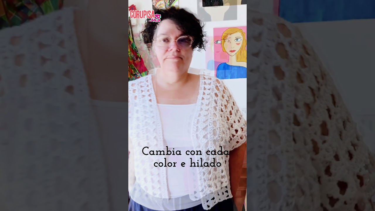 PRISMA. Blusa chaleco de verano a crochet