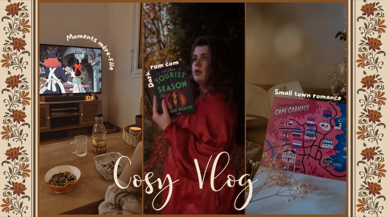 ♡ COUP DE COEUR DARK ROM COM • ORGANISATION REPAS • POCHETTES A LIVRE - Cosy Vlog ♡