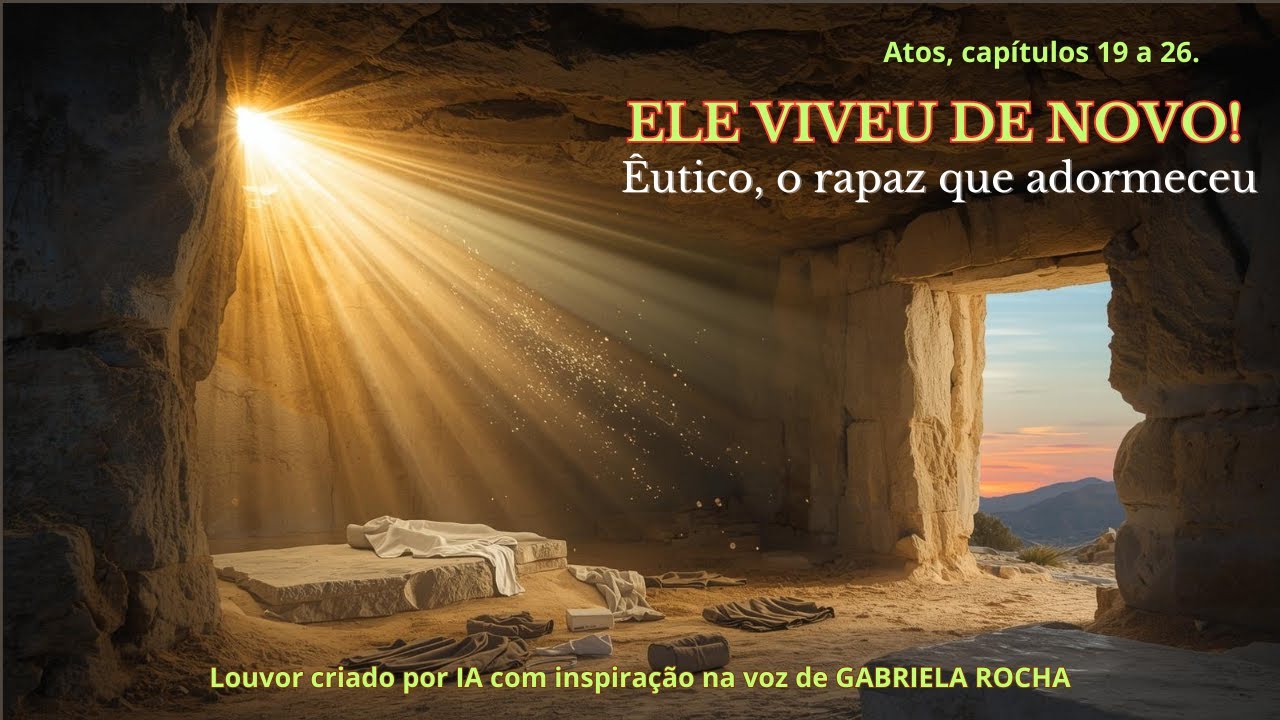 ELE VIVEU DE NOVO // Êutico, o rapaz que adormeceu // #louvor inspirado em #gabrielarocha #gospel