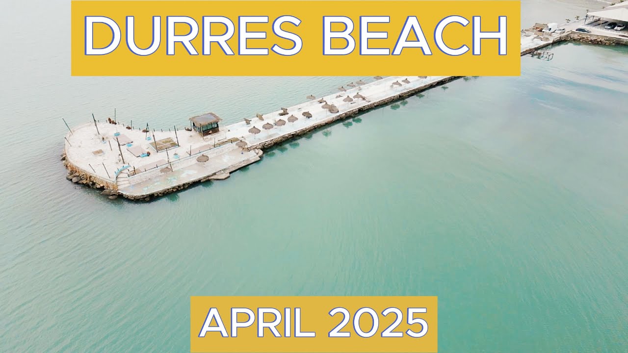 Drone Video Durres Beach | April 2025