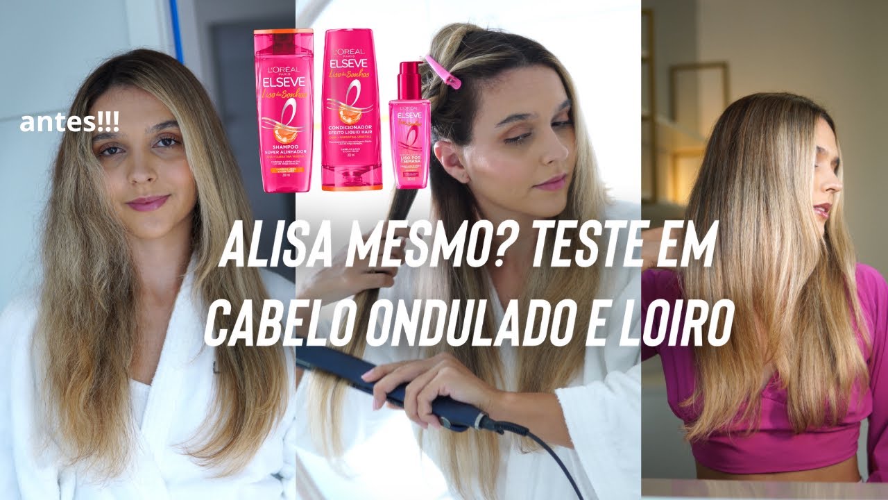 💖 TESTANDO ELSEVE LISO DOS SONHOS - Sérum alisa mesmo? Qual resultado na próxima lavagem?