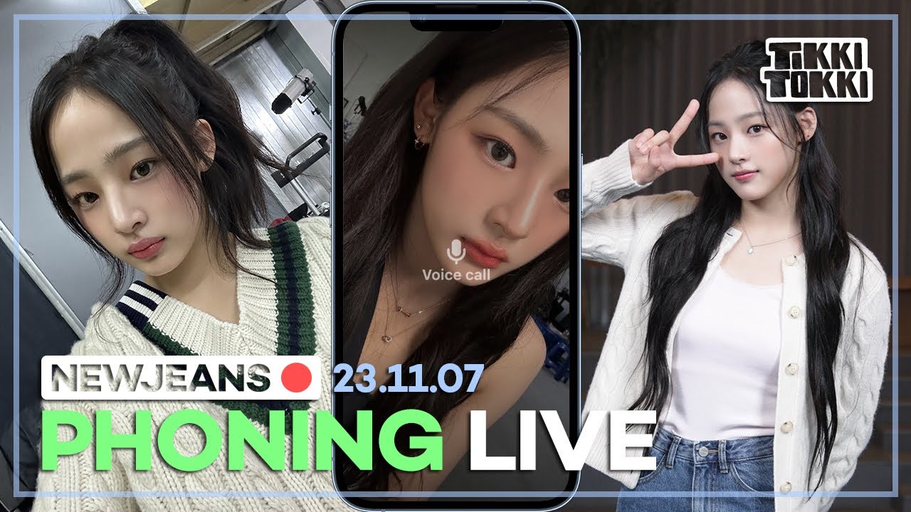(ENG SUB) NewJeans Phoning Live 23.11.07 - Minji Reads Chat's Pick-up Lines & Finds Out What Rizz Is
