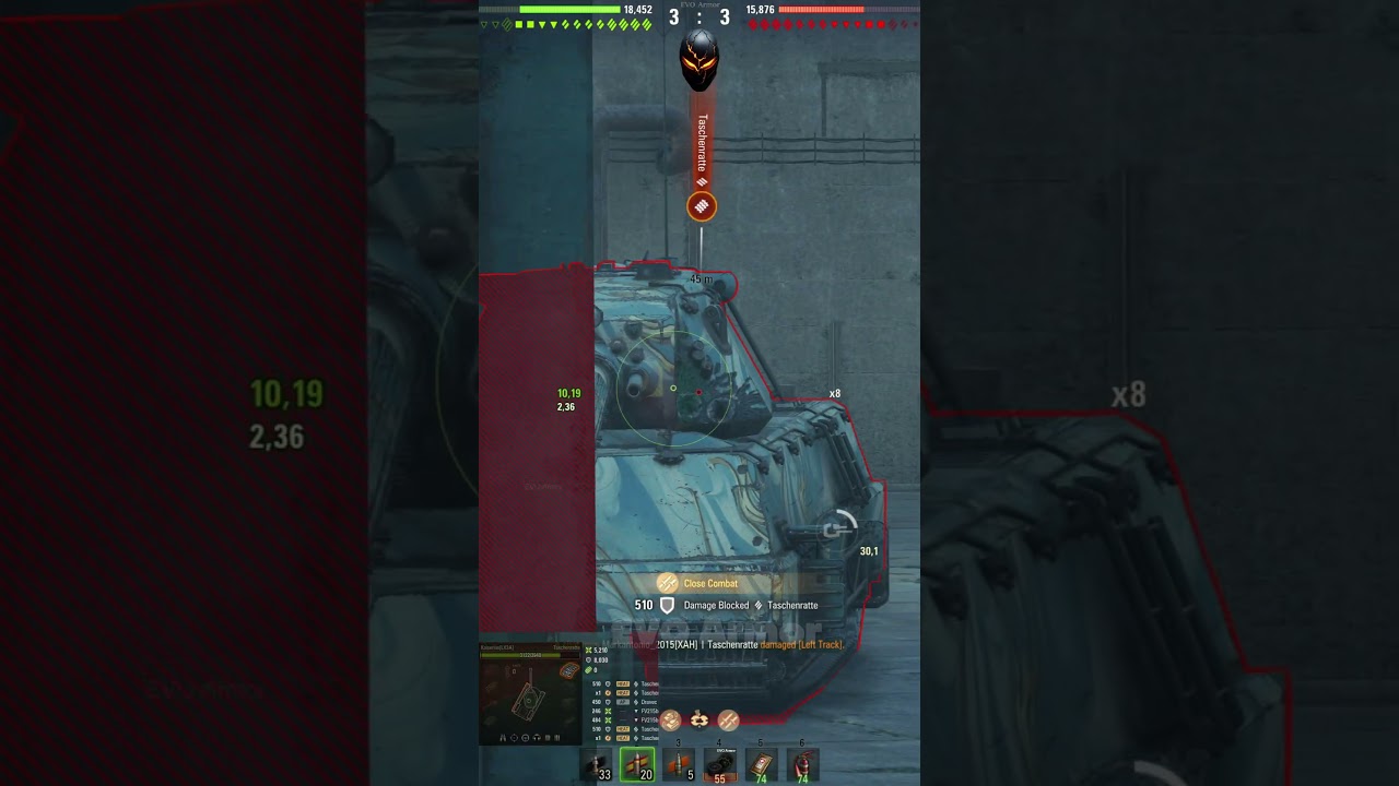 Taschenratte Against an Enemy Pack ( Part 2) World of Tanks #wot #shorts