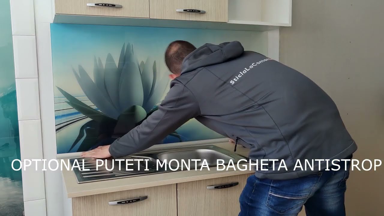 Prezentare video montaj panouri sticla decorativa