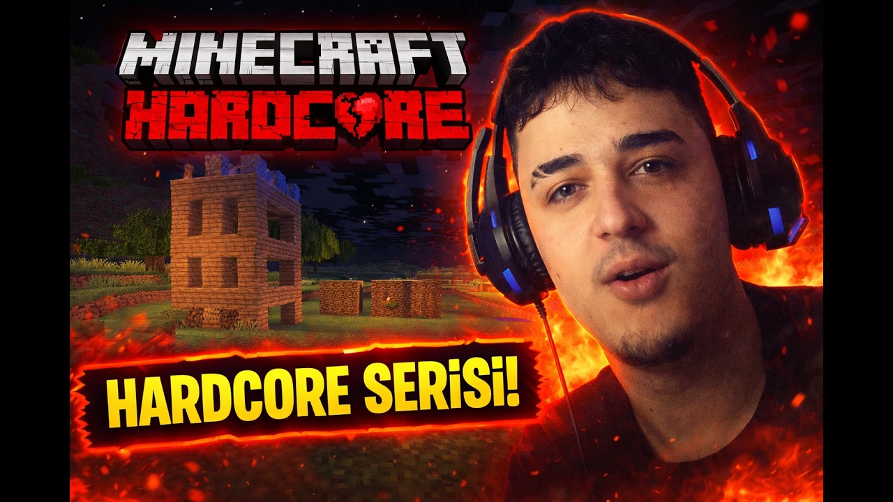 Minecraft Hardcore Serisi Başladı! İlk Evimi Yaptım