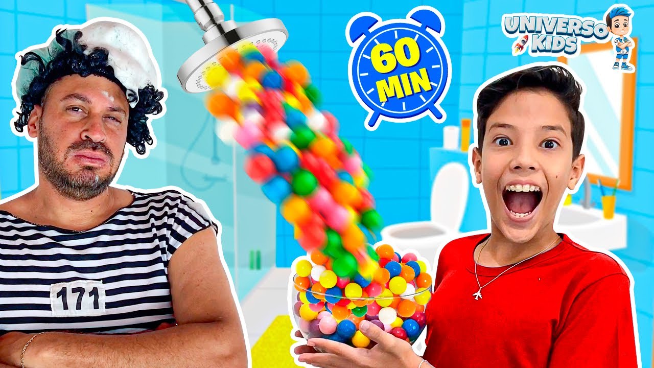 Henrique em histórias engraçadas sobre CHUVEIRO MÁGICO - Universo Kids