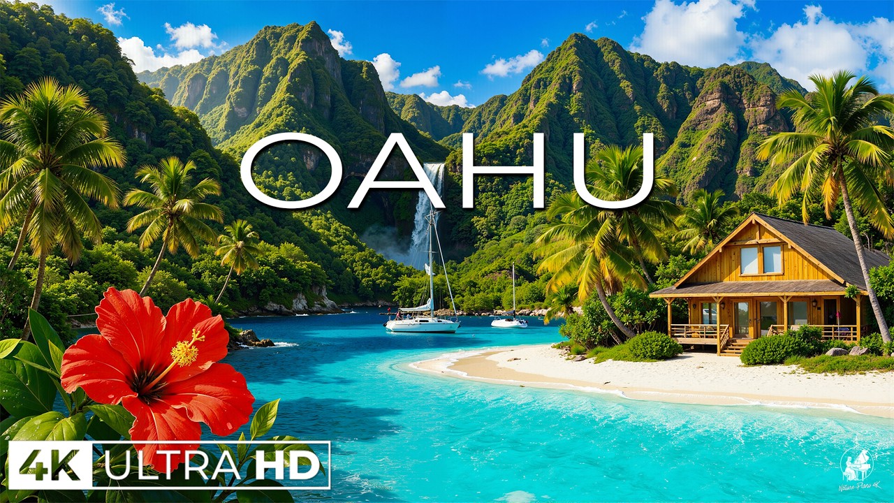 Oahu 4K | Waikiki Beach, Honolulu Skyline & Hawaiian Island Paradise
