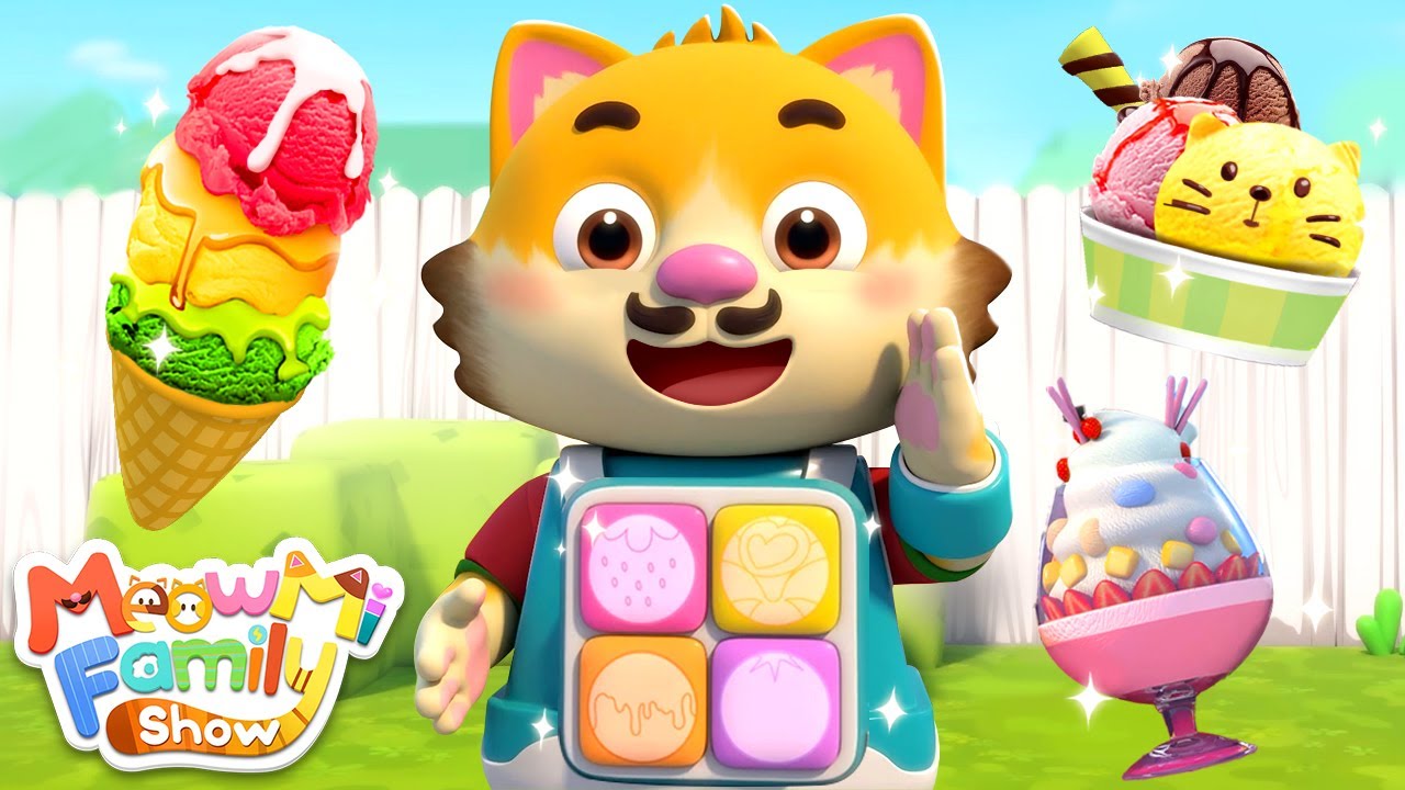 Rainbow Ice Cream Robot | Colors Song | Kids Songs | Cartoon for Kids | MeowMi Family Show