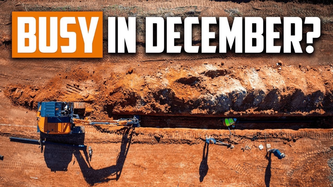 From Pond Remediation to Water Line … No Slow Days!