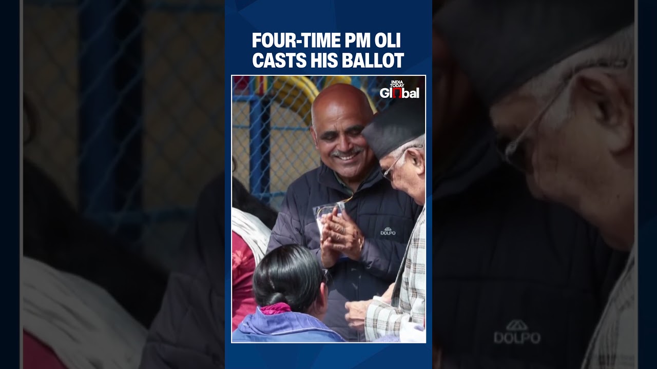 Four-Time PM KP Sharma Oli Votes in Nepal Election Months After Deadly Youth Protest #nepalelection