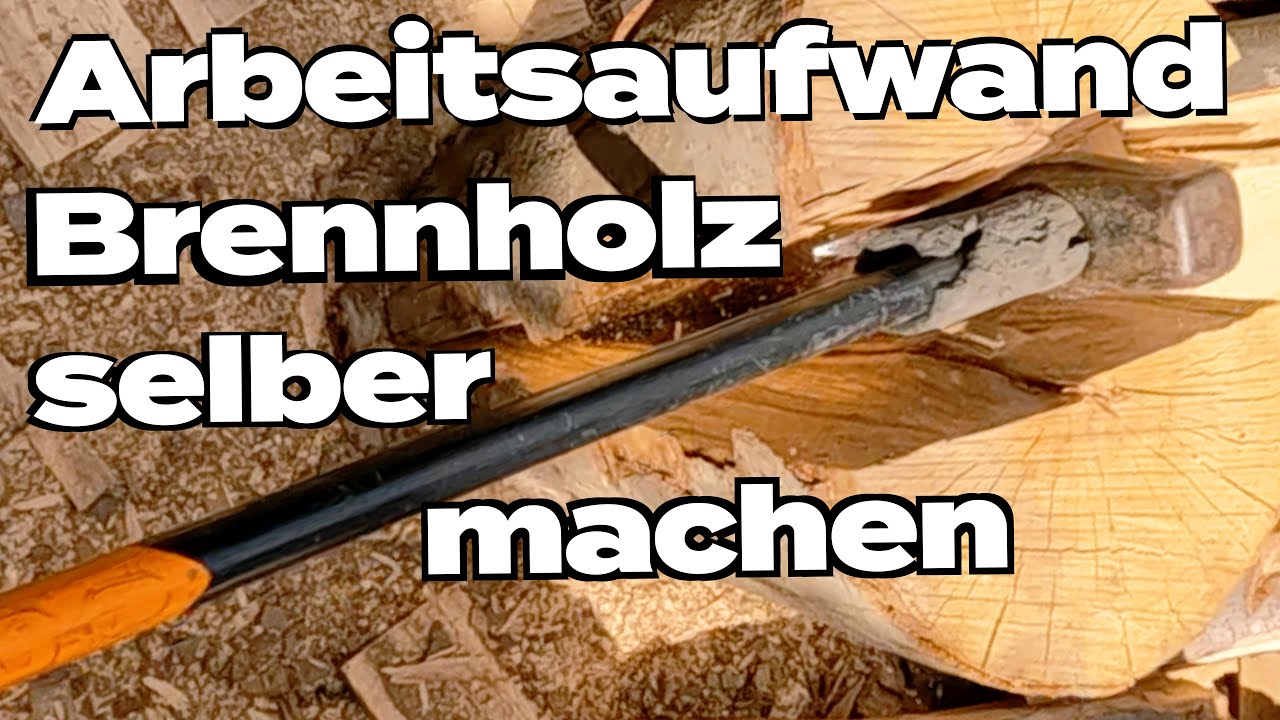 Ist Brennholz machen wirklich 100 &euro; pro Stunde wert? Arbeits- und Zeitaufwand im Selbstexperiment