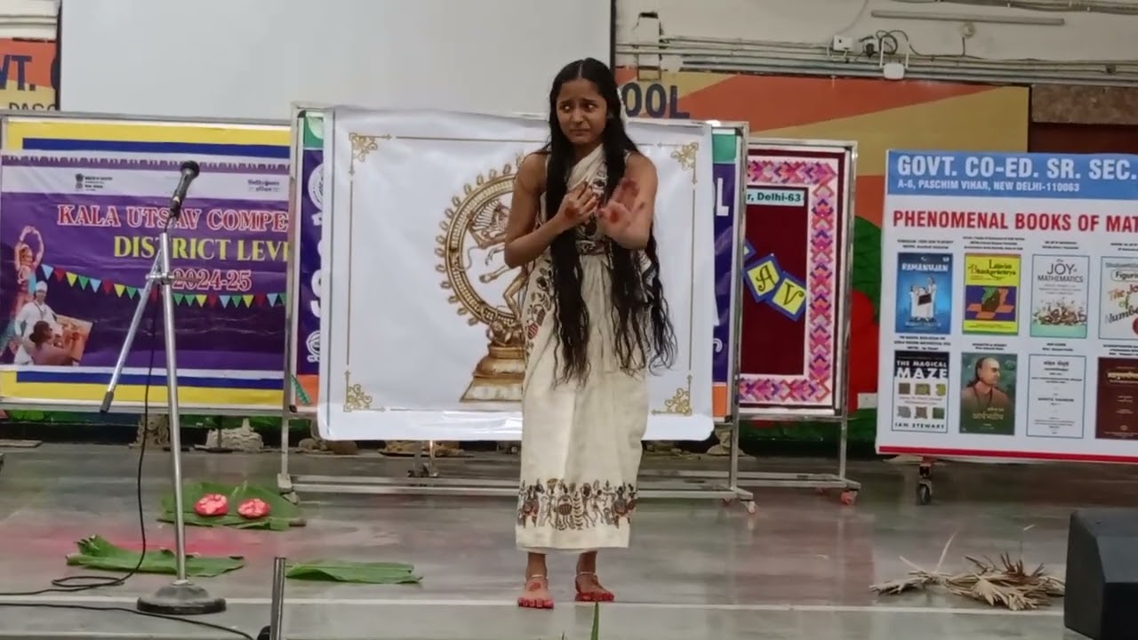 first position in Kala Utsav district level paramparik kahani Vachan competition #darama