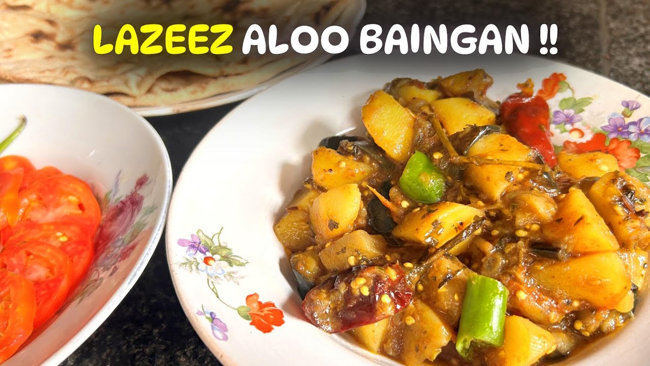 How to make Aloo Baingan Sabzi at Home ✨ | Best Eggplant Recipe