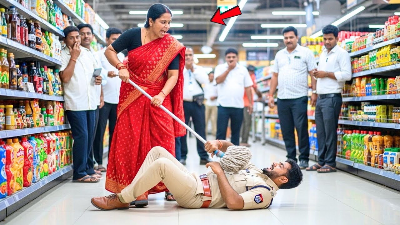 जब डीएम मैडम कैशियर बनीं — पुलिसवाले की घमंड भरी बात से पूरा मॉल चुप हो गया!