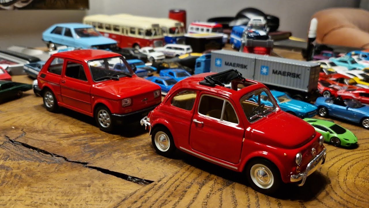 Por&oacute;wnanie - Fiat 126p Welly i Fiat 500 BBurago skala 1:21 / 16 września 2025