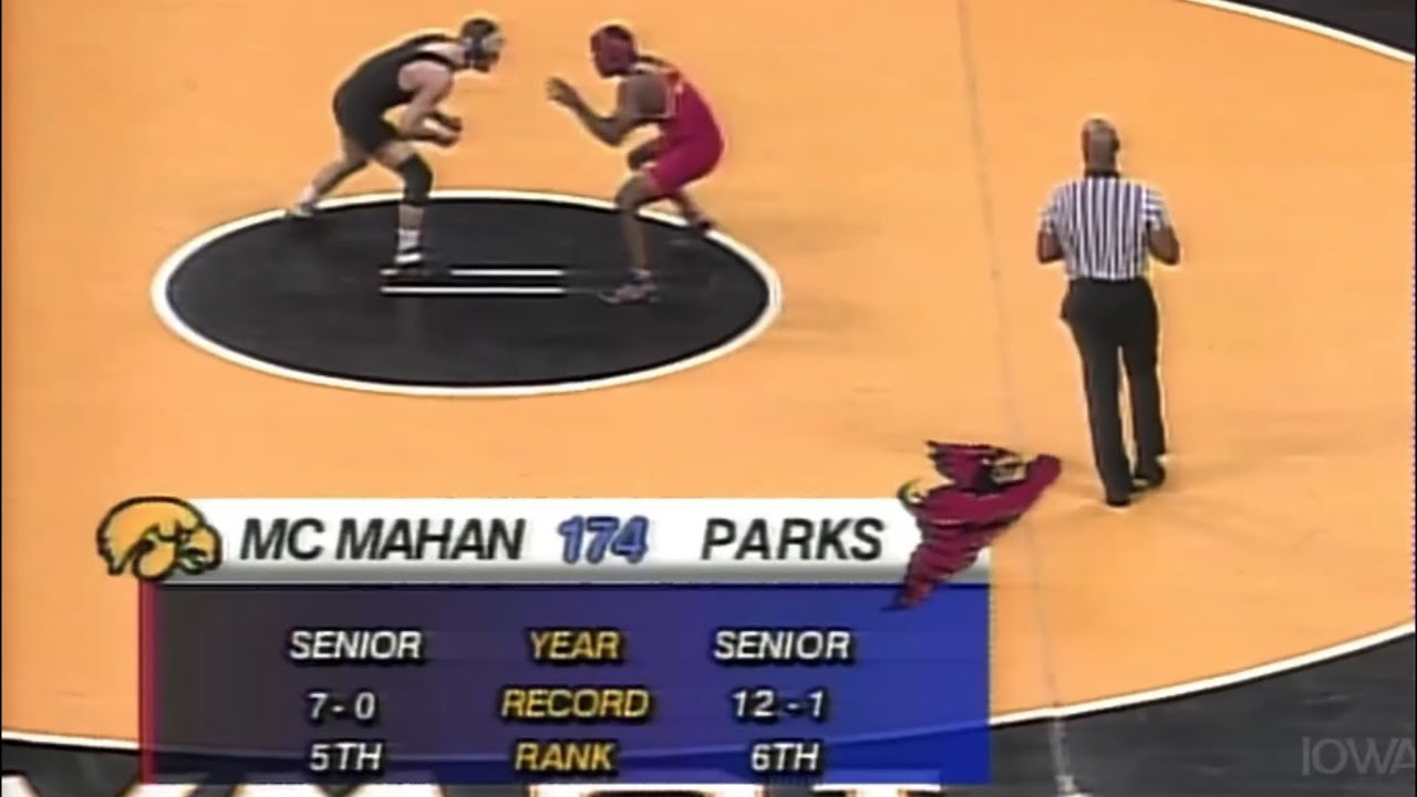 00 Cyhawk Wrestling, Эрик Макмахан, Айова против Джона Паркса, Университет штата Айова, 174 фунта