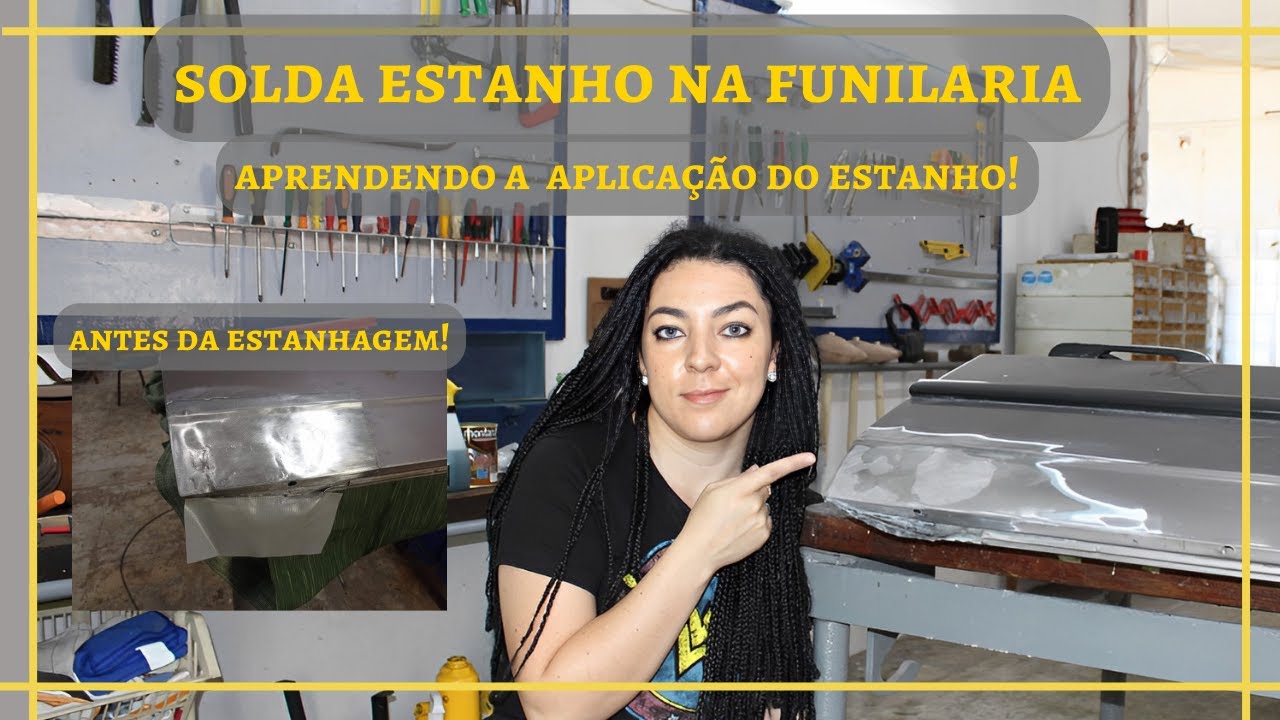 SOLDA ESTANHO NA FUNILARIA | APRENDENDO A FAZER ESTANHAGEM USANDO DR.ESTANHO #funilaria