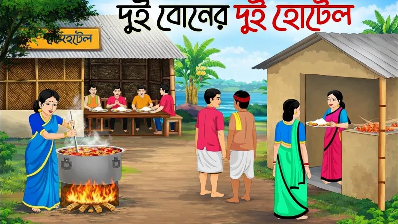 দুই বোনের দুই হোটেল |Bengali FairyTales Cartoon |Rupkothar Golpo |Thakumar Jhuli