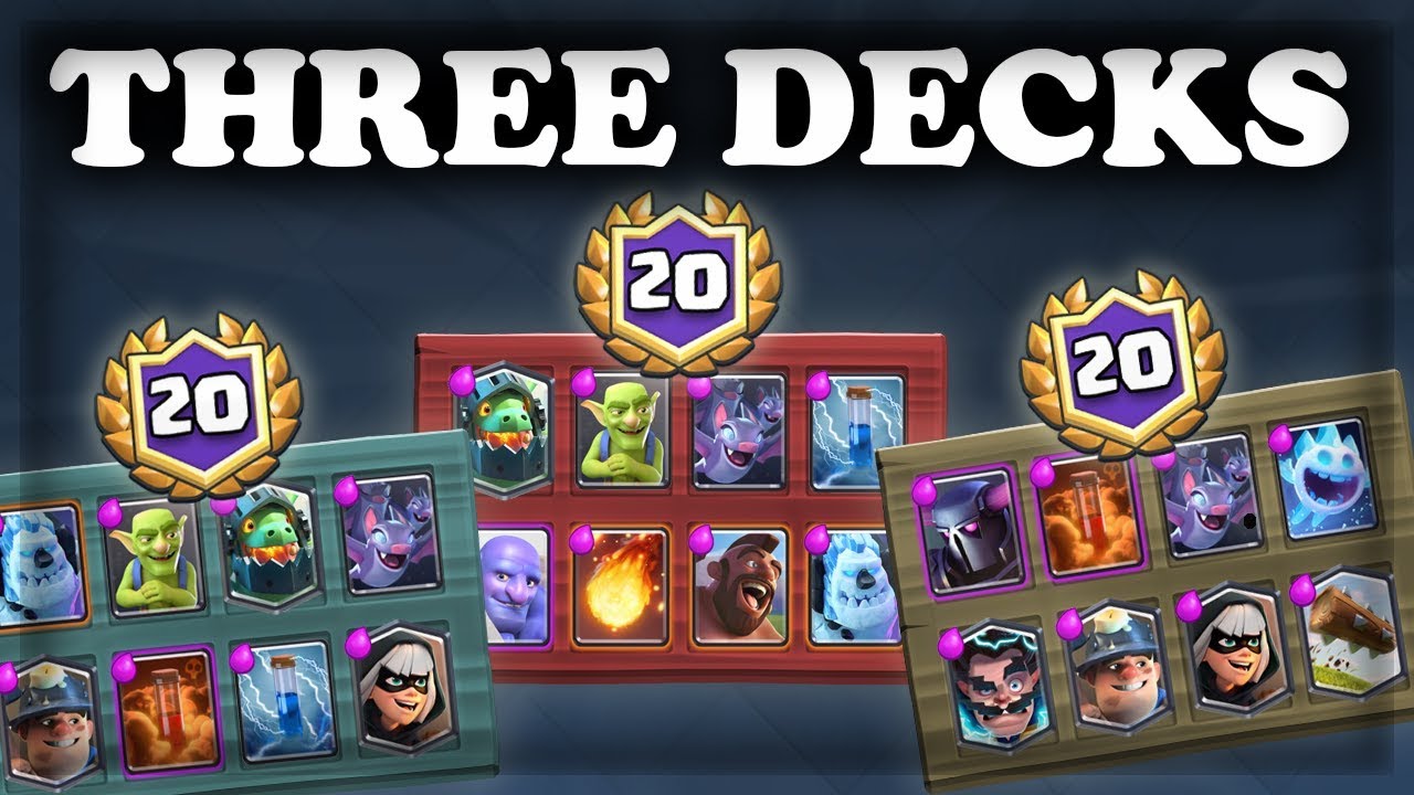 Best 20 Win Decks | Hog Bowler | PEKKA Control | Miner Control | Clash Royale