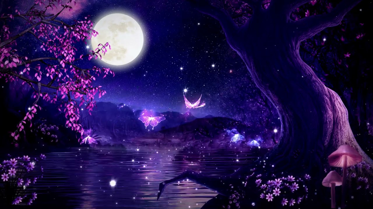 Heavenly Night 💜 Soothing Deep Sleep Music ➤ Wake Up rested & Energized
