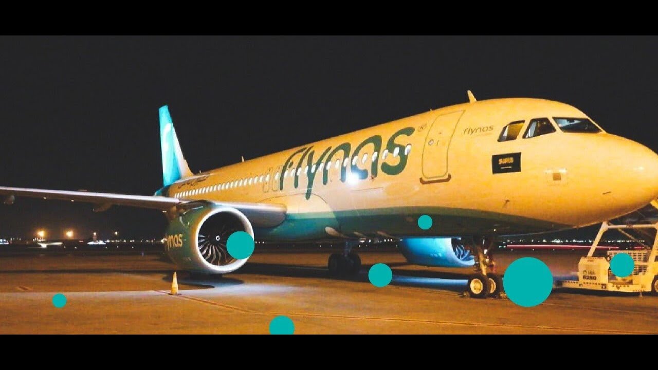 Nice landing flynas at Khartoum International Airport - هبوط رائع فلاي ناس بمطار الخرطوم الدولي