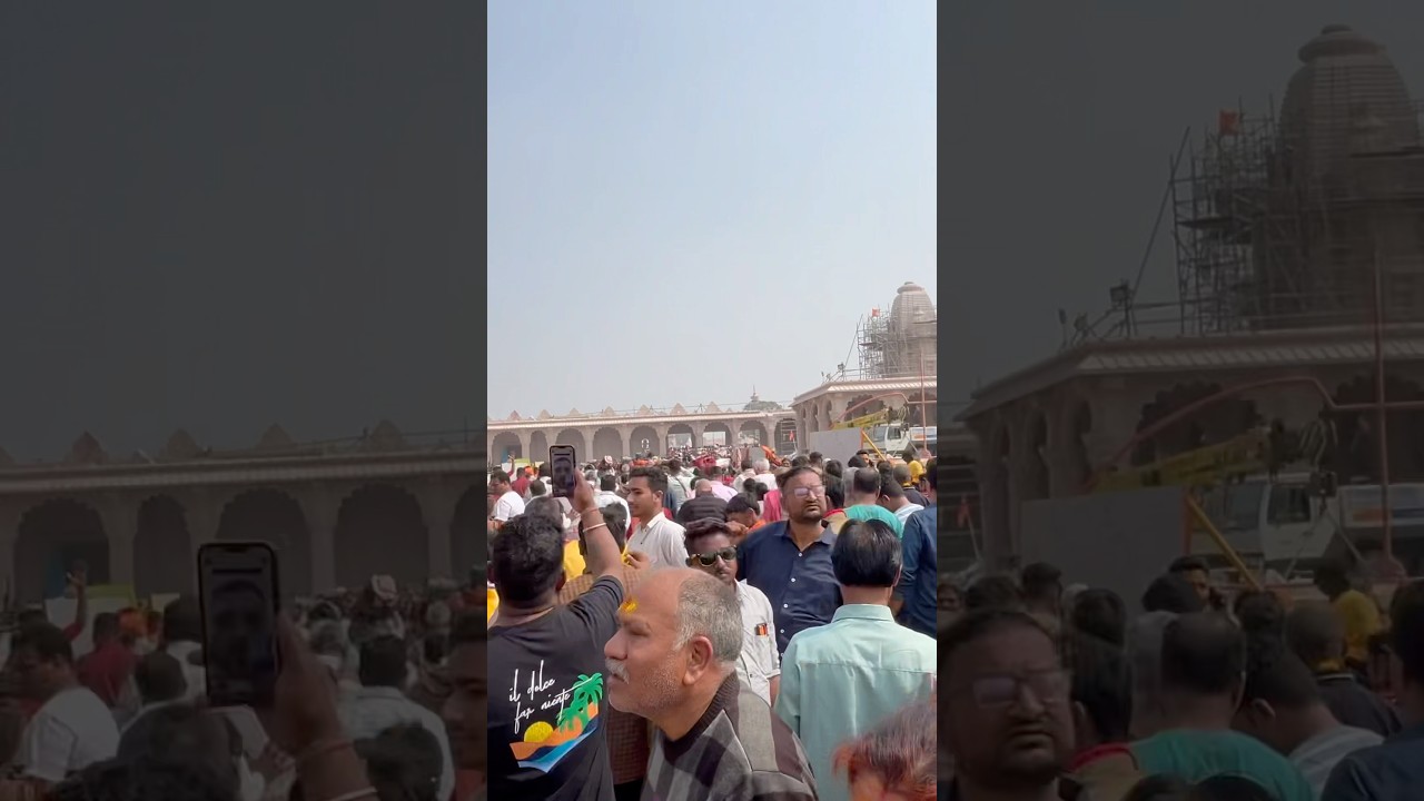 Shree Ram Mandir Ayodhya Holi celebration in Ayodhya 2025#ayodhya#milanvlogs #shreeram #holi #travel