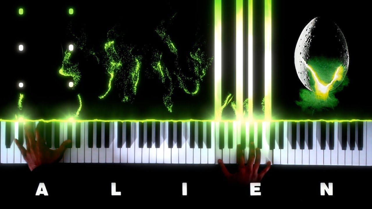 Alien - End Title - Piano|Synthesia