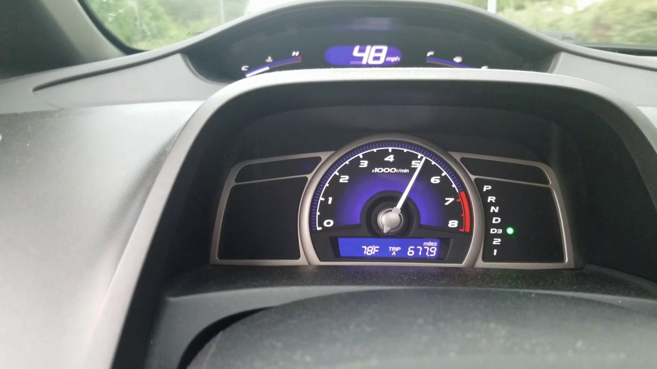 Custom 8th gen Honda Civic exl short ram intake sound in D3 R18 4 cyl auto