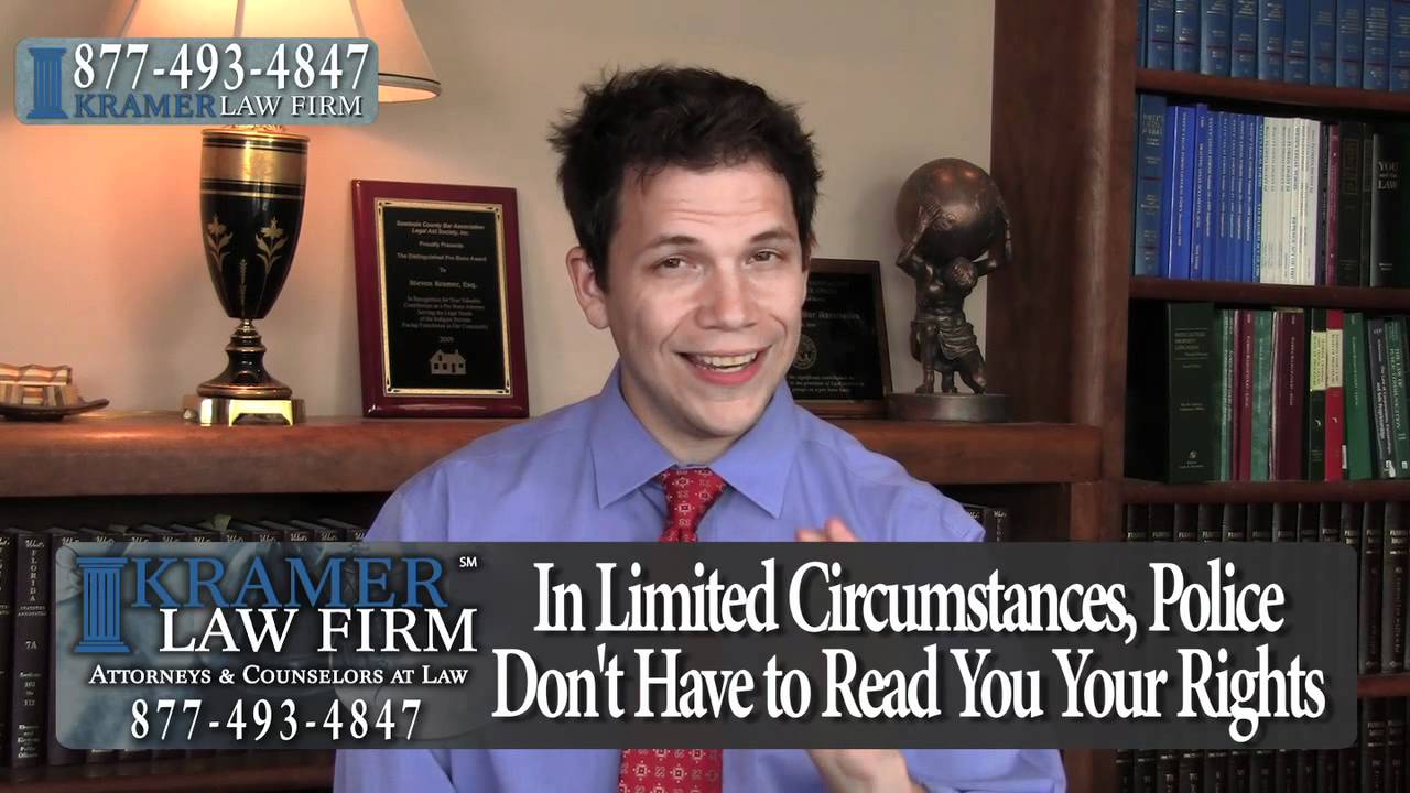 Orlando DUI Lawyer - Arrested for DUI After Crash - Can My Statements be Used Against Me?