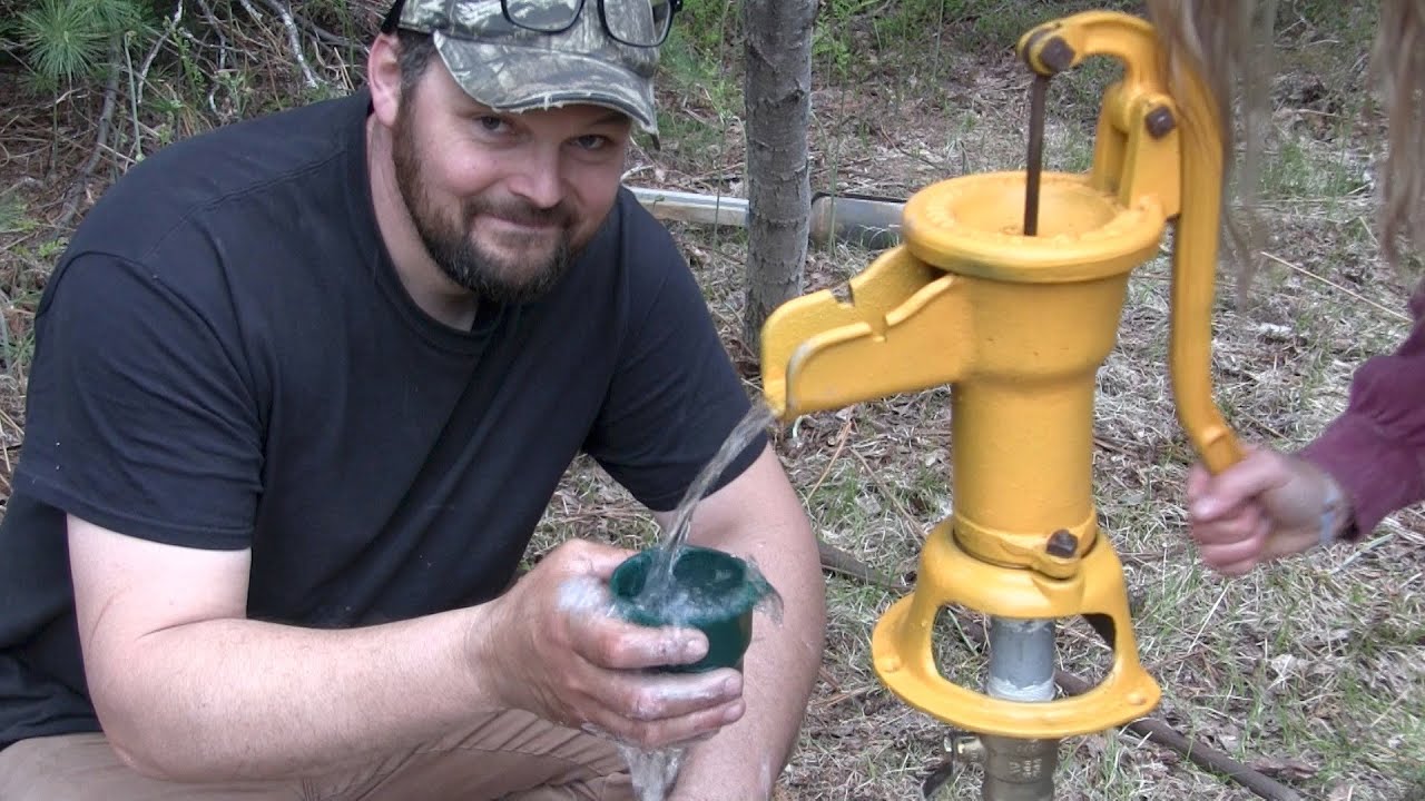 Antique Hand Pump Well,  Start to Finish, at our Remote Off Grid Property