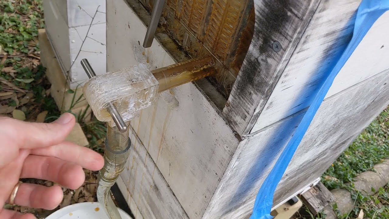 Flow hive honey pump - Mk. 3 successful field test!