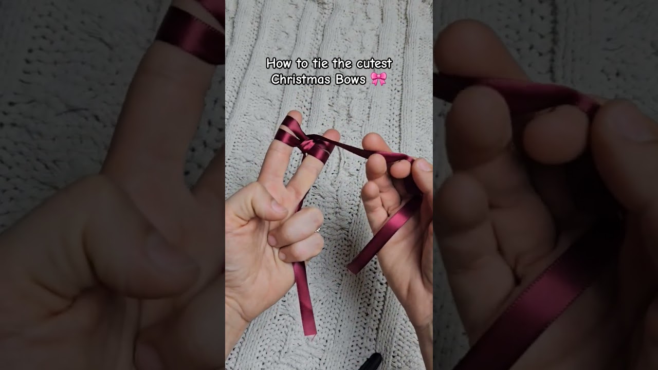 Christmas Bow Tutorial 🎀 How to Tie a Bow