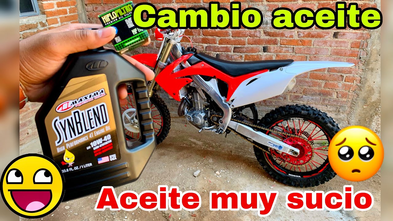 Le CAMBIO el ACEITE a mi CRF después de 1 SEMANA de USO // T'DM // CARLOS DM