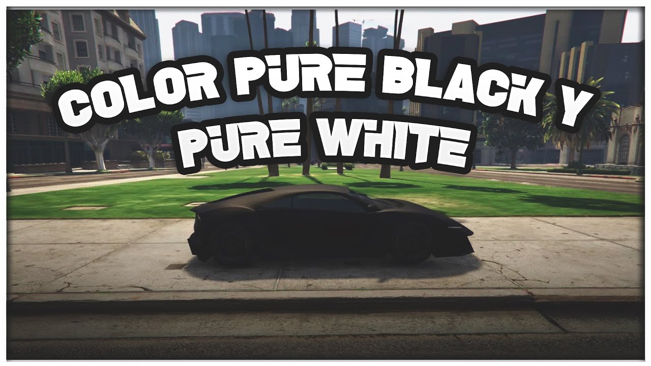 COMO PONER COLOR PURE BLACK Y PURE WHITE EN CREW| XPARCEROX