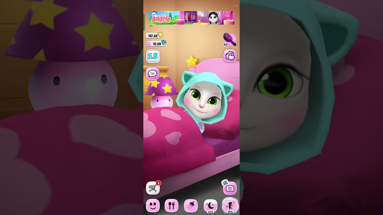 Talking angel cat cartoon 😹😹😹