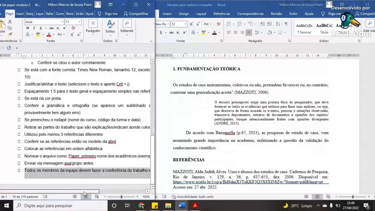 Orientações: Seminário interdisciplinar (paper) 2º módulo - Uniasselvi