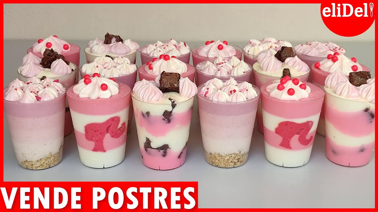 3 POSTRES para NEGOCIO Gana DINERO con Postres RENTABLES Tendencia BARBIE