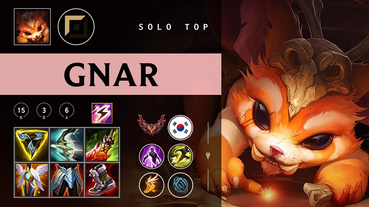 Gnar Top vs Zaahen - KR Grandmaster Patch 26.05