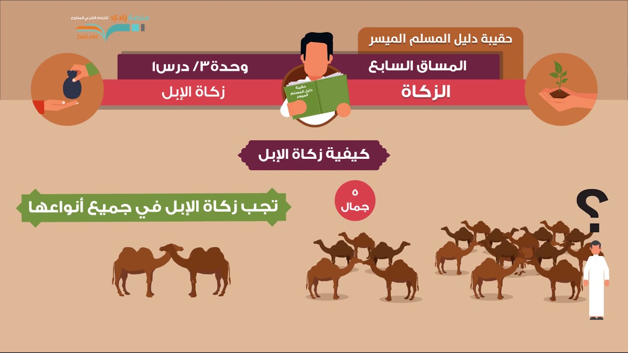 زكاة الإبل | الشيخ: فهد باهمام | 1-3 | زكاة المسلم | منصة زادي