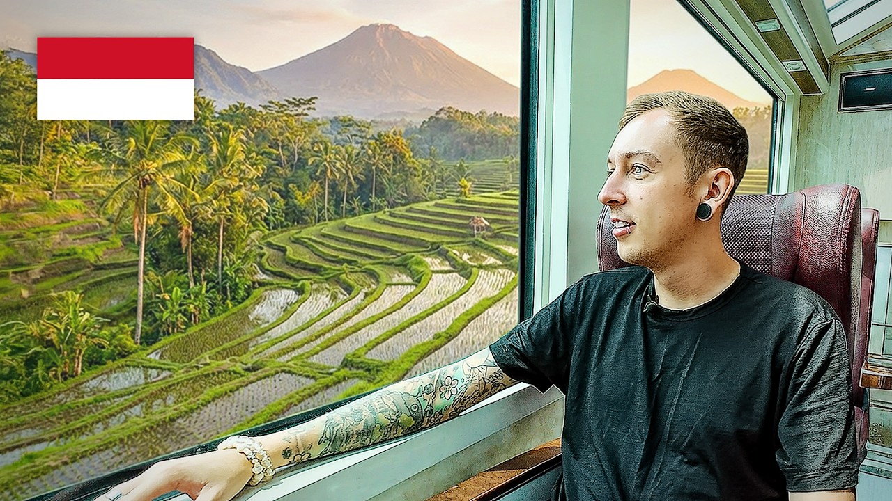 I Tried Indonesia's LUXURY PANORAMIC TRAIN! | Bandung to Yogyakarta 🇮🇩