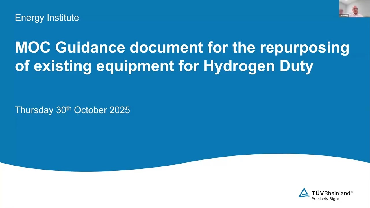 Hydrogen Asset Integrity - Management of Change Webinar