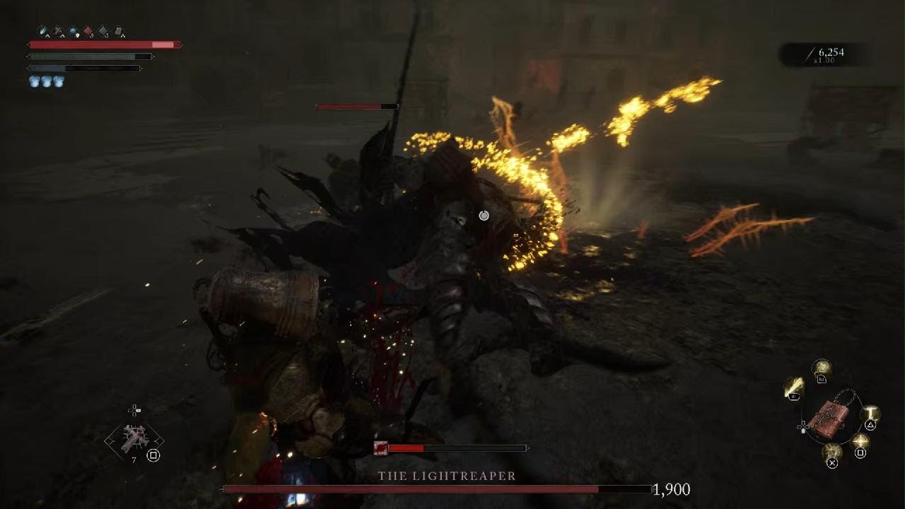 Lords of the Fallen beating the light reaper