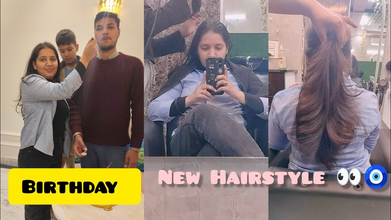 New Hairstyle and Sandepi ka bday 🎊🎂 #bday 