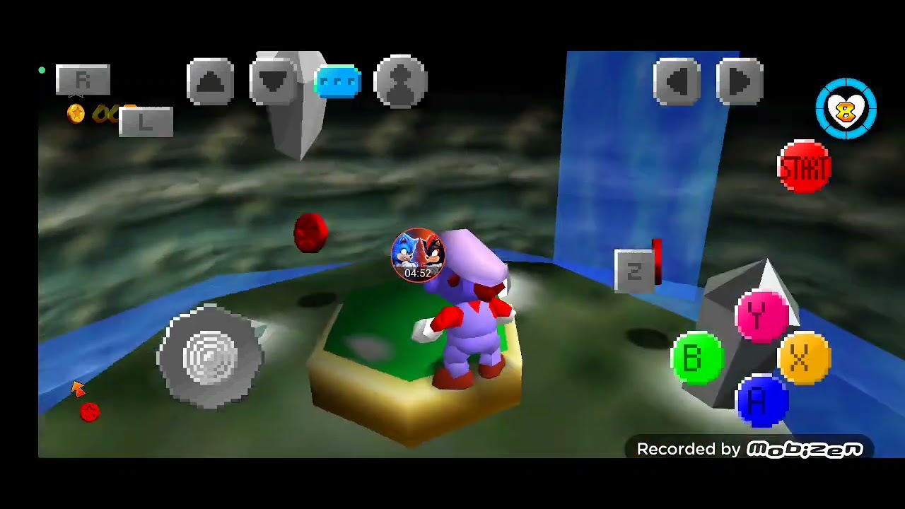 Jogando com super Mario 64 com mod omm 1.4
