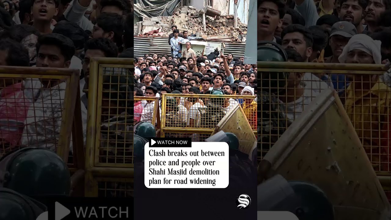 Ujjain tension: Crowd clashes with police over Shahi Masjid demolition plan