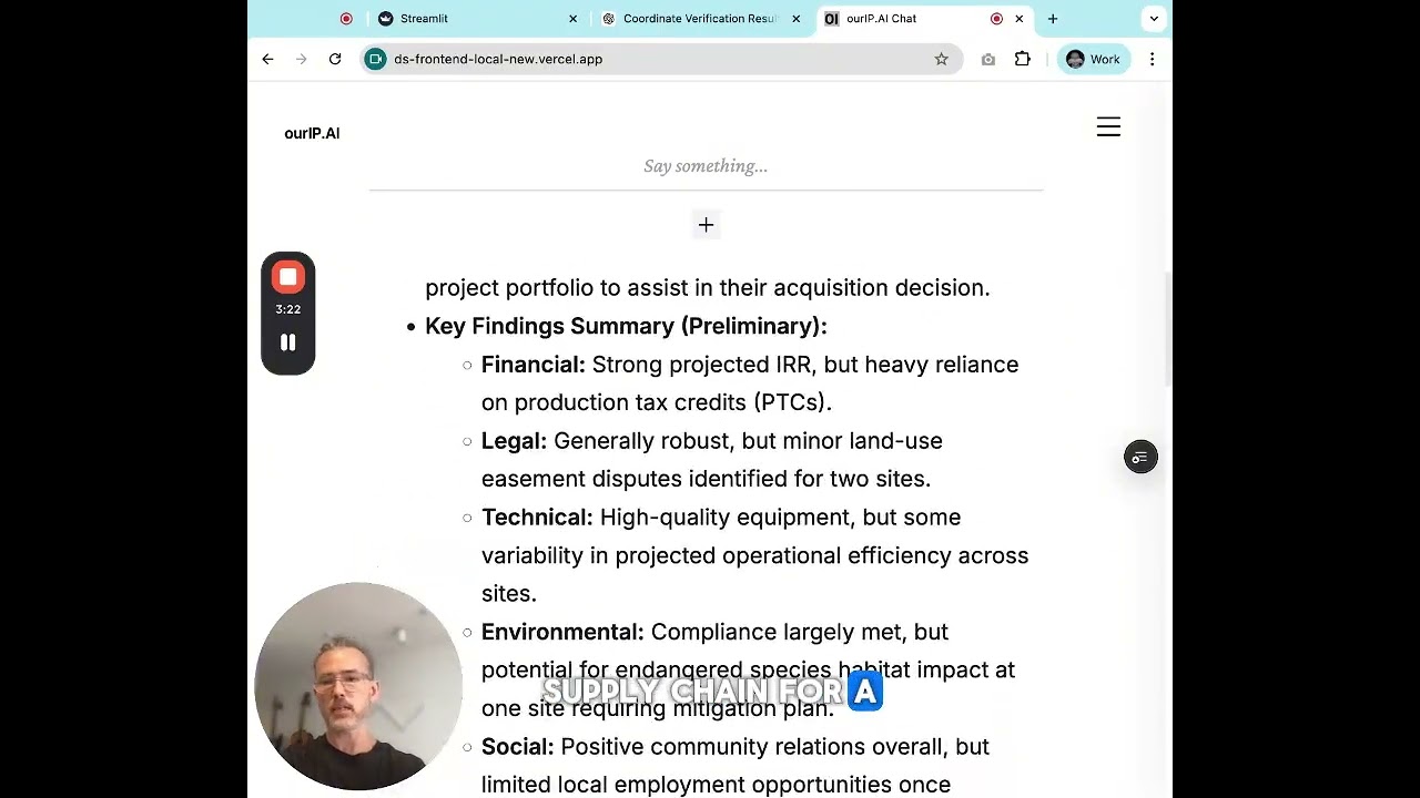 A fully auditable AI system